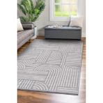 Revna Gri Yıkanabilir Halı – Kaydırmaz Taban, Pamuk Dokuma, Salon Mutfak Koridor için Uygun Şönil Kilim - 100 x 380 cm