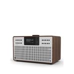 Revo Ceviz Gümüş Supercd Sound System Cd Player Dab + Fm İnternet Bluetooth'lu Dijital Radyo - Kahverengi