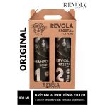 Revola,Kristal Protein&Filler&Keratin Saç Ve Sakal Düzleştirici Ürün Krem 1000Ml Şampuan 1000Ml Orijinal