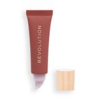 Revolution Beauty London, Sulu Peptit Dudak Balsamı, Şeffaf Renkli Nemlendirici ve Dolgunlaştırıcı Dudak Balsamı, E Vitamini ve Peptidleri ile İnfüzyon, Çıplak Latte, 8.0 ml