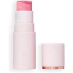 Revolution Skin Silk Blush Stick - Yanaklar, Gözler Dudaklar Için Renk - Kremden Pudraya Formül - Vegan Cruelty-Free - Pinched Light Pink - 4,5 G