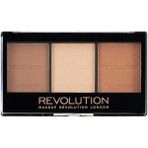 Revolution Ultra Sculpt 3'lü Kontür Paleti C04 Light/medium Günlük ve Gece Kullanım İçin Mat Seçenek