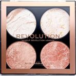 Revolution Vegan Pürüzsüz Pudra Allık Paleti - Yüksek Pigment, İpeksi Doku, Bronz ve Parlak Tonlar
