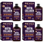 Revox Biotin Collagen At Kuyruğu Bitkisi Özlü Dolgunlaştırıcı 4x400 ml Şampuan