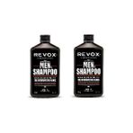 Revox Men 400 ml x 2 Adet Dökülmeye Karşı Şampuan Bitki Özlü Erkek Kullanıcılar İçin Özel Formül