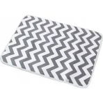Revu Baby Bebek Alt Açma Minderi, Yıkanabilir, Elyaf Dolgulu Alt Değiştirme Pedi 50X70CM - Siyah - Beyaz