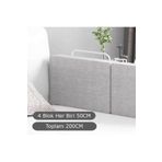 Revubaby 200 Cm Serenity Xl Yeni Nesil Yatak Bariyeri Korkuluğu Grey (4 Blok)
