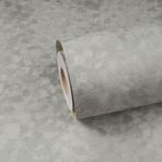 ReWallpaper Kendinden Yapışkanlı Duvar Kağıdı Gri Kadife Kumaş Vintage Yapışkan Sırt Desenli Gri Çiçekli Kalın Keçe Kumaş Duvar Kağıdı Çekmeceler Mobilya Dolabı için Kadife Flok Astar 44,5 cm × 2 m