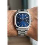 Reward Lacivert Kadran Erkek Kol Saati – 42 mm Çelik Kasa, Mineral Cam, 5ATM - Gümüş