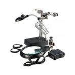 Rewel 613008 MG-16129C Büyüteç Adaptörlü Havya Standı