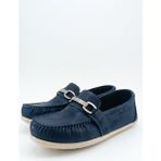 Rexba Erkek Çocuk Günlük Rock Tokalı Loafer - Makosen Konforlu Ayakkabı - ROCK02 - Lacıvert - Saks