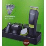 Rexon 1211 4 Başlıklı Şarjlı Erkek Bakım Seti - Siyah