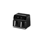 Rexon Dual-Cooker Air Fryer, 8L (4+4) Çift Sepetli, Yağsız Pişirme, Siyah