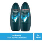 Rexona Active Dry 2x50 ml Üstün Koruma 72 Saat Kesintisiz Koruma Erkek Deodorant Roll On