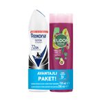 Rexona Black White 150 ml Sprey Deodorant + Elidor Avokado ve Üzüm Çekirdeği Yağı 200 ml Şampuan