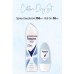 Rexona Cotton Dry 150 ml Sprey Deodorant + Cotton Dry 50 ml Kadın Roll-On