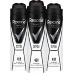 Rexona Erkek Invisible Black White 3x150 ml Deodorant