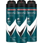 Rexona Invisible Black White 3x150 ml Üstün Koruma Erkek Sprey Deodorant