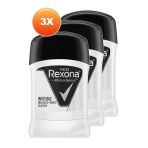 Rexona Invisible Black White 3x50 ml Erkek Stick Deodorant