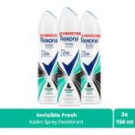 Rexona Invisible Fresh Deep 3x150 ml Kadın Sprey Deodorant
