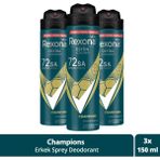 Rexona Men Champions 3x150 ml Sprey Deodorant