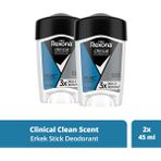 Rexona Men Clinical Protection Clean Scent 2x45 ML Stick Deodorant
