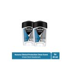 Rexona Men Clinical Protection Erkek Stick Deodorant Clean Scent 3x Güçlü Koruma 45 ml X2