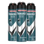 Rexona Men Erkek Sprey Deodorant Invisible Black & White 150 ml X3