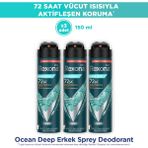 Rexona Men Erkek Sprey Deodorant Ocean Deep 150 ml x3