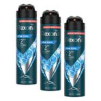 Rexona Men Erkek Sprey Deodorant Xtra Cool 72 Saat Kesintisiz Üstün Koruma 150 ml (3 paketi)