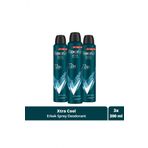 Rexona Men Erkek Sprey Deodorant Xtra Cool 72 Saat Kesintisiz Ustun Koruma 200 Ml X3