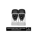Rexona Men Motionsense Erkek Stick Deodorant Invisible On Black White Clothes 50 ml X2