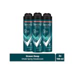 Rexona Men Ocean Deep Erkek Sprey Deodorant 3x150 ML