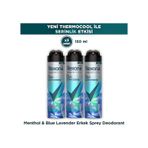 Rexona Men Thermocool Erkek Sprey Deodorant Menthol & Blue Lavender 150 ml x3