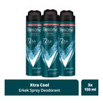 Rexona Men Xtra Cool 48H Erkek Sprey Deodorant 3 x 150 ML