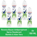 Rexona MotionSense Natural Fresh Bambu&Aloe Vera 6x150 ml Kadın Deodorant
