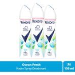 Rexona Ocean Fresh %0 Alüminyum 3x150 ml Kadın Sprey Deodorant