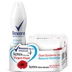 Rexona Shower Fresh 150 ml Kadın Deodorant Sprey + Kotex 10 Adet Ultra Tekli Normal Hijyenik Ped