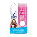 Rexona Shower Fresh Kadın 150 ml Sprey Deodorant + Elidor Güçlü Parlak 200 ml Şampuan
