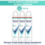 Rexona Üstün Koruma Kadın Sprey Deodorant Shower Fresh 200 ml x3