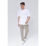 Rey Polo Glendi Erkek Basic Oversize Tişört - Beyaz - M