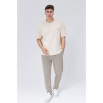 Rey Polo Glendi Erkek Basic Oversize Tişört - Taş