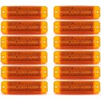 Reycar 12 Adet 16 Ledli Çift Sıra Led Lamba Turuncu 12-24 Volt