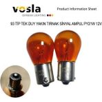 Reycar 2 Adet Tek Duy Yakın Tırnak Sinyal Ampülü PY21W 12V Turuncu