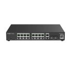 Reyee Rg-Es220gs-Lp 20 Portlu 10-100-1000 Yönetilebilir 2Sfp 2 Gigabit Rj45 Uplink 16Port Poe+(130W)