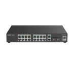 Reyee Rg-Es220gs-Lp 20 Portlu 10-100-1000 Yönetilebilir 2Sfp 2 Gigabit Rj45 Uplink 16Port Poe+(130W)