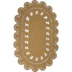 Reygon Ege 25 Hasır Dekoratif El Örgüsü Kilim Yolluk Halı - Bej - 80 x 200 cm