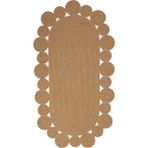 Reygon Ege 7 Hasır Dekoratif El Örgüsü Kilim Yolluk Halı - Bej - 120 x 250 cm
