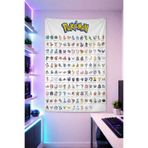 Reyhani Pokemonlar Desenli Dikey Duvar Örtüsü Parlak Kaliteli Kumaş Oda Dekoru Tapestry Duvar Halısı Gaming