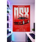 Reyhani Spor Araba-L1 Duvar Örtüsü Parlak Kaliteli Kumaş Oda Dekoru Tapestry Duvar Halısı Gaming